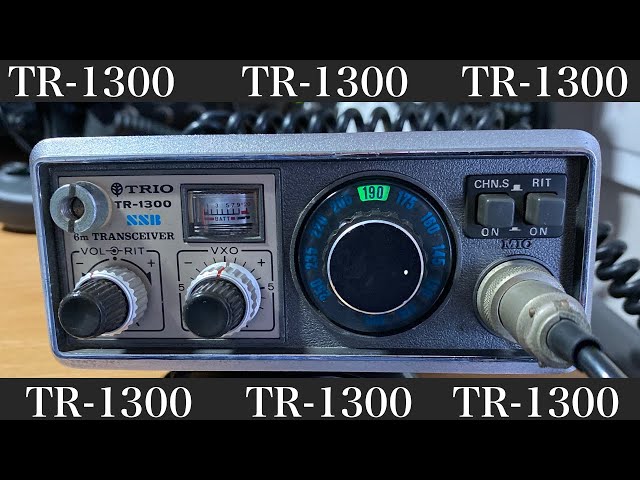アマチュア無線 TR-1300 50MHz SSBトランシーバー - YouTube
