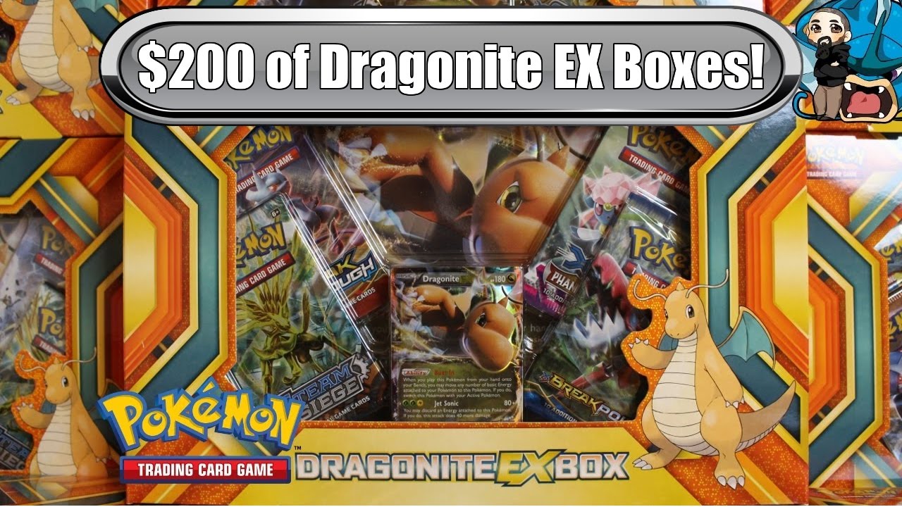 Opening 10x Dragonite EX boxes! $200 worth! Pokemon Trading Card