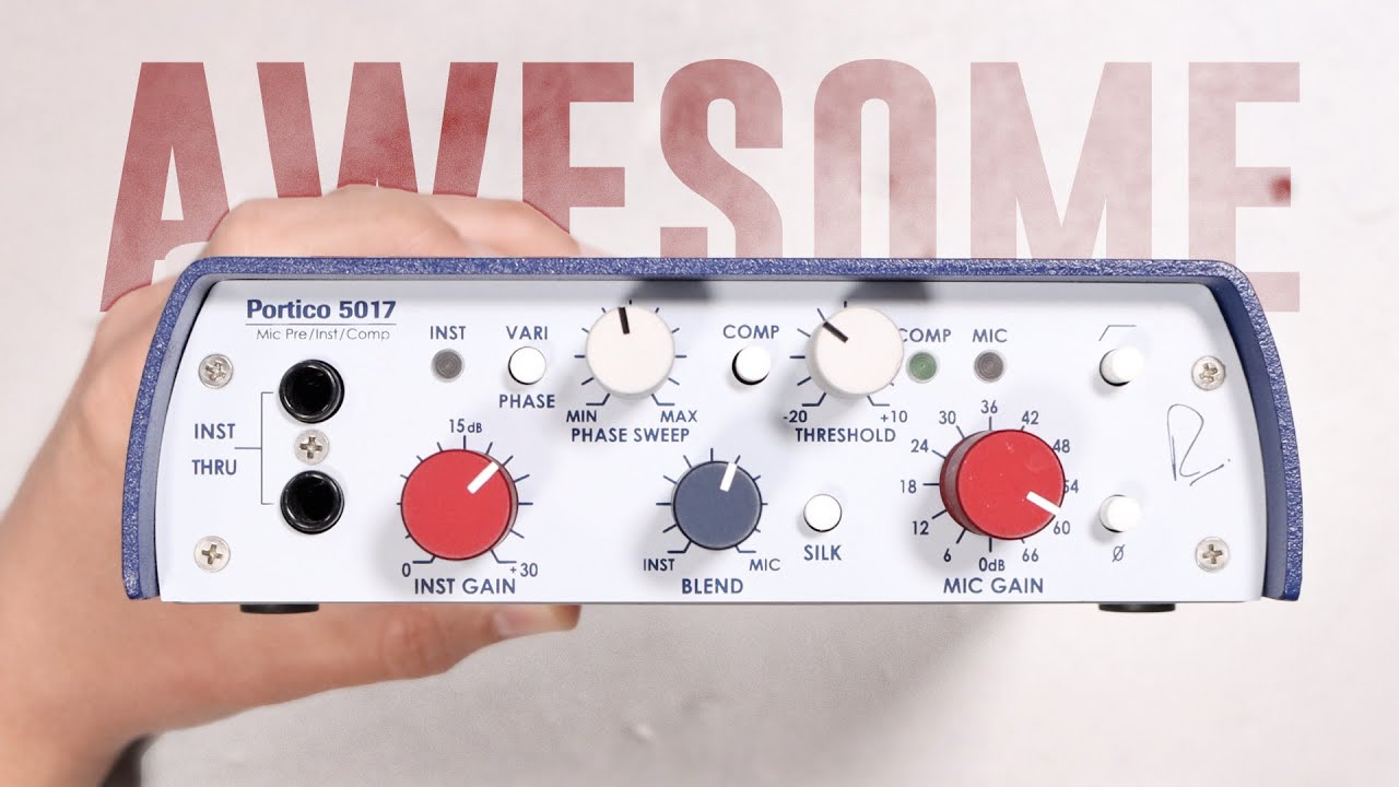 Rupert Neve Portico 5017 Preamp Review / Test - YouTube