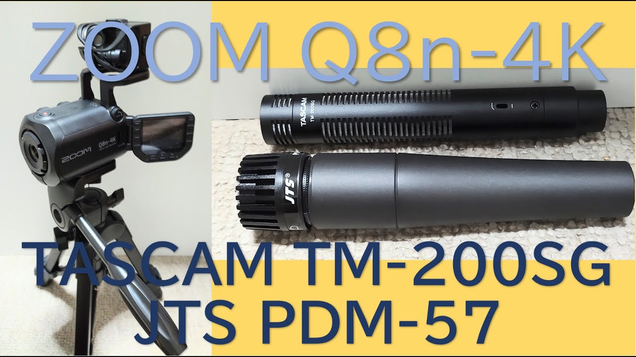 ビデオレコーダー再び！ ZOOM Q8n-4K ! XY方式内蔵マイク オーディオ