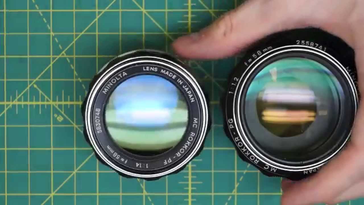 Minolta MC Rokkor-PG 58mm f1.2 Lens Full Disassembly - YouTube