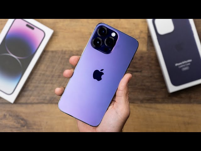ディープパープルのiPhone 14 Pro Max SIMフリーおまけ付き SIMフリー