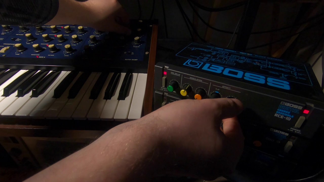 BOSS RCE 10 SOUND DEMONSTRATION WITH KORG MONOPOLY - YouTube
