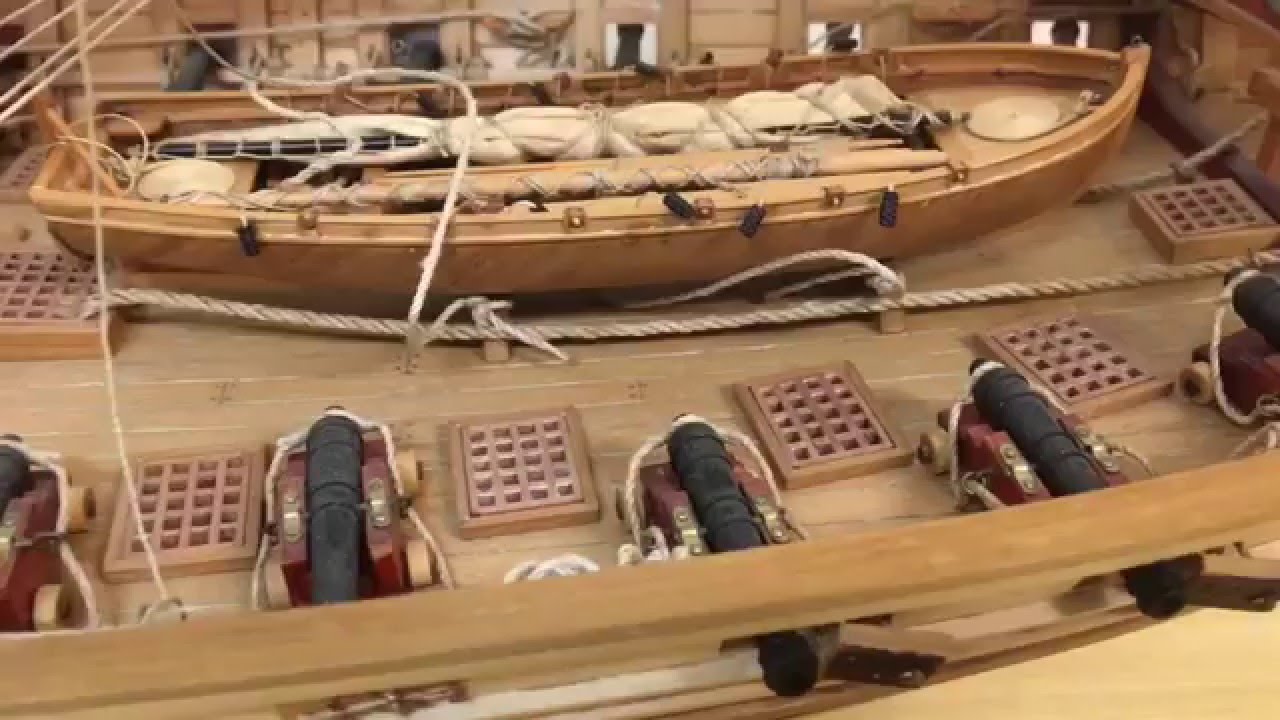 Wooden Model ship INDISCRET 1750 全て手作り！ 帆船 模型 木造船