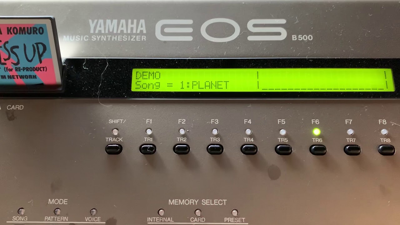 YAMAHA EOS B500 DEMO SONG / VOICE CARD TK3 