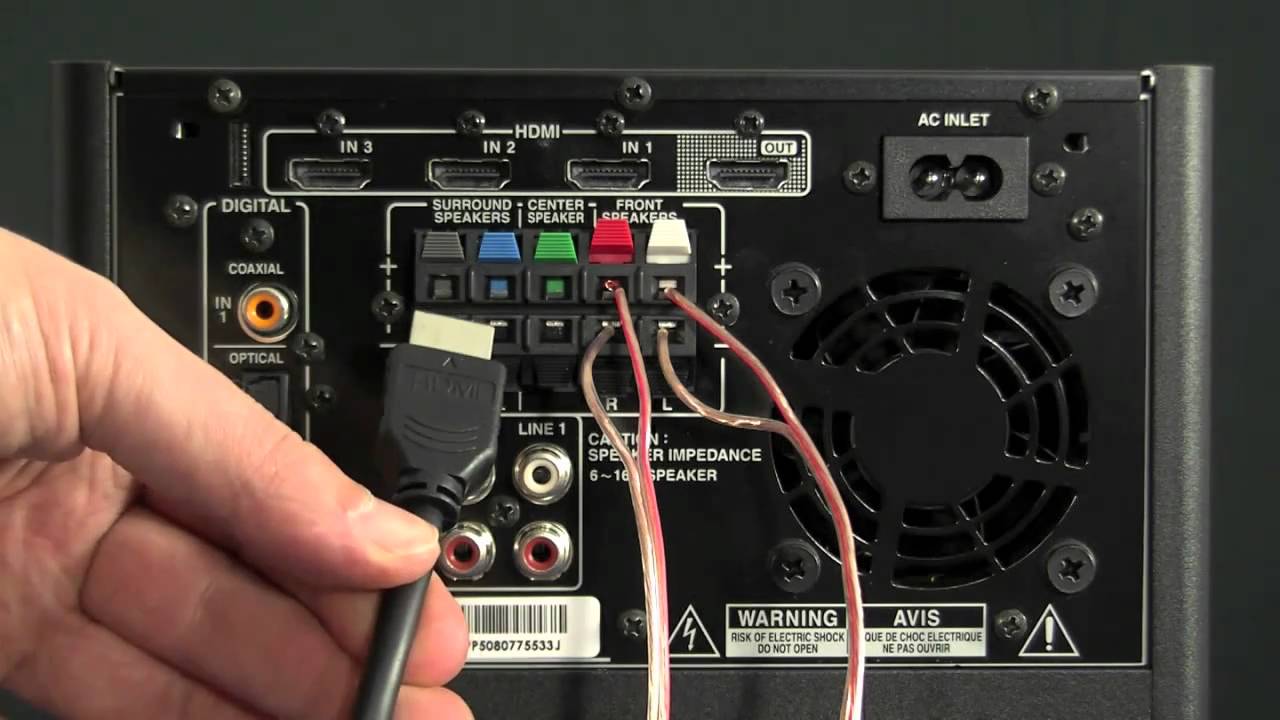 ONKYO HTX-22HDX Install (AV Amplifier) - YouTube