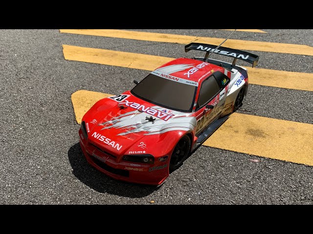 Tamiya TA03R chassis - Nissan XANAVI NISMO R34 GT-R - YouTube