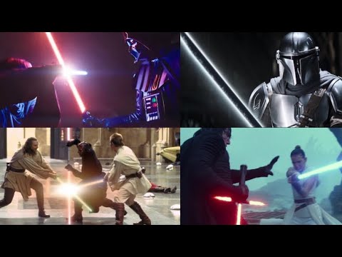 All Lightsaber Duels In Star Wars [UPDATED 2022] - YouTube