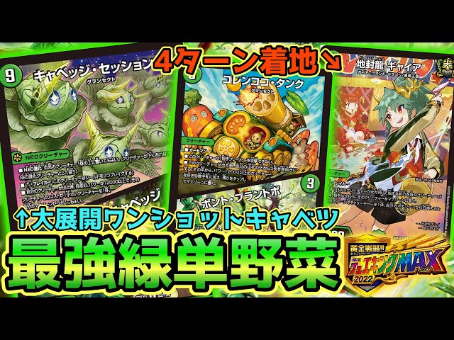 デュエルマスターズ グランセクト 緑単キャベツ 緑単キャベッジ デッキ