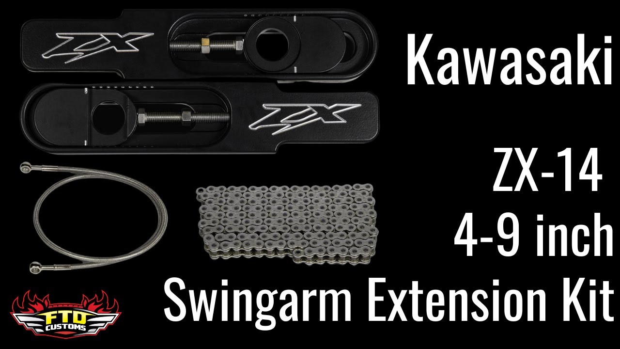 kou フォーム① Kawasaki ZX14 Swingarm Extensions 12