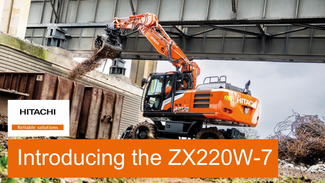 Introducing our largest ZX-7 wheeled excavator – the ZX220W-7