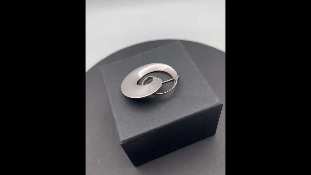 Georg Jensen Sterling Silver Torun Brooch No. 443