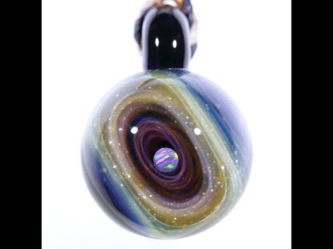 27mm Galaxy Glass Pendant 宇宙ガラスペンダント no.P166 - YouTube
