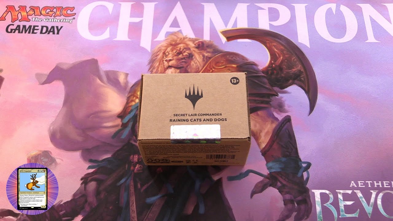 MTG Secret Lair - Raining Cats and Dogs Commander Deck Unboxed