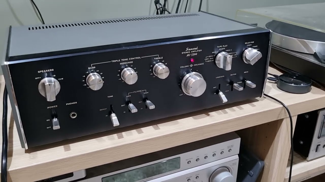 Sansui AU-5500 Integrated Amp Fully Restored demo Alan Parsons