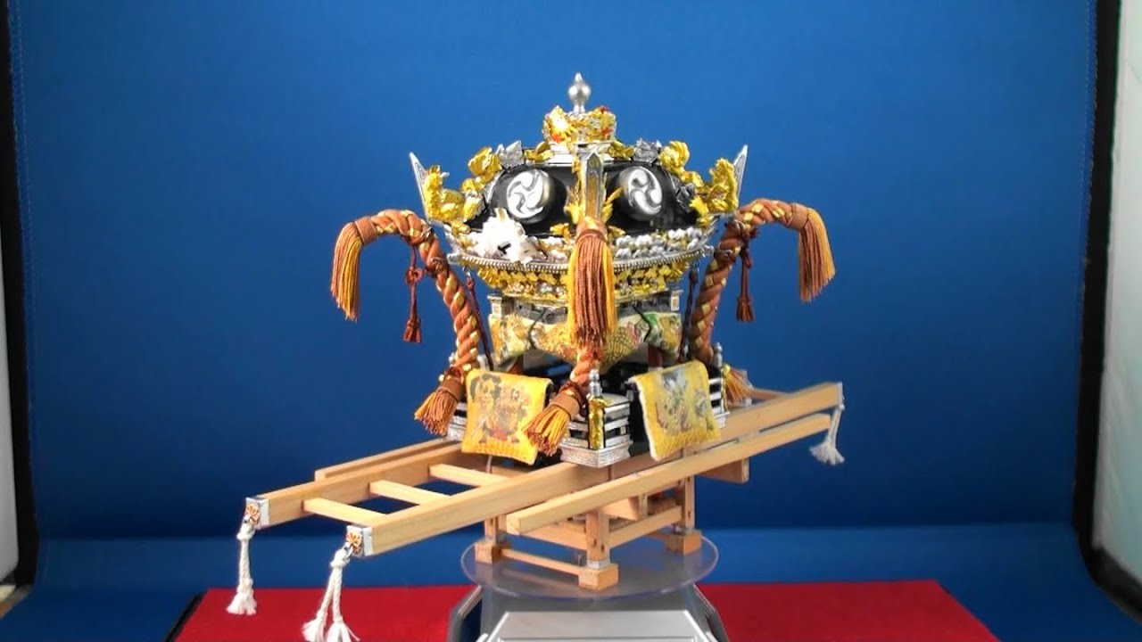灘のけんか祭り 八家ミニ屋台 くるくる回りま～す ミニチュア模型