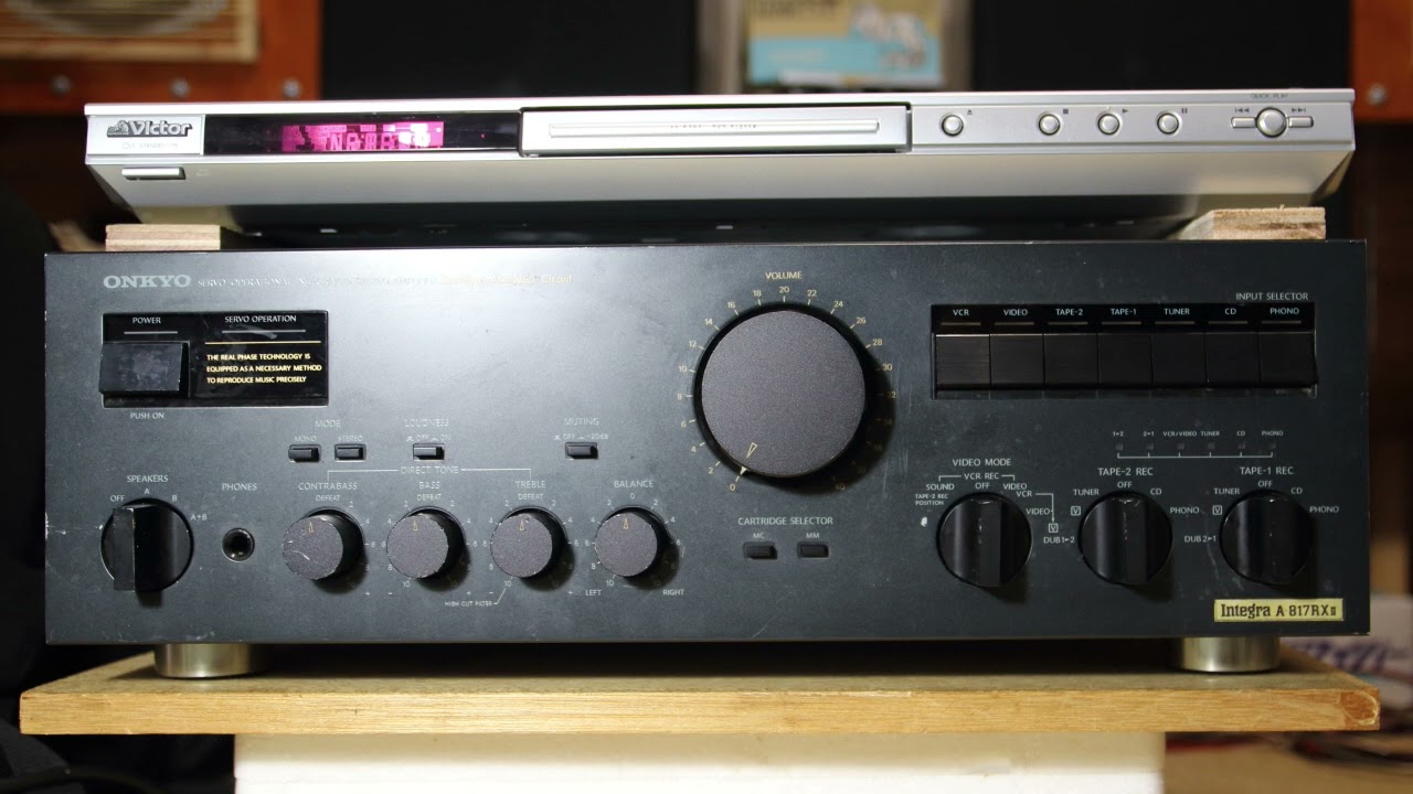 整備済 程度良 ONKYO オンキョーアンプ Integra A-817RX 銀 ジャンク