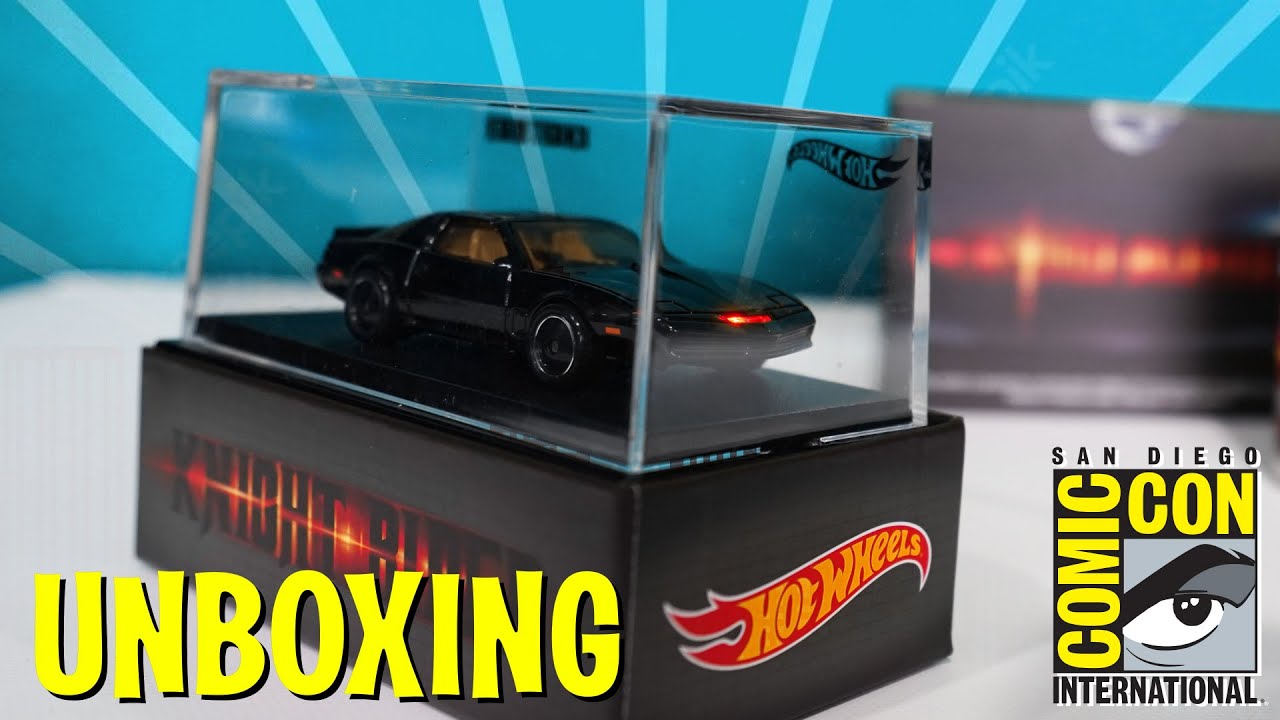 UNBOXING SDCC 2022 Exclusive Hot Wheels Knight Rider K.I.T.T.