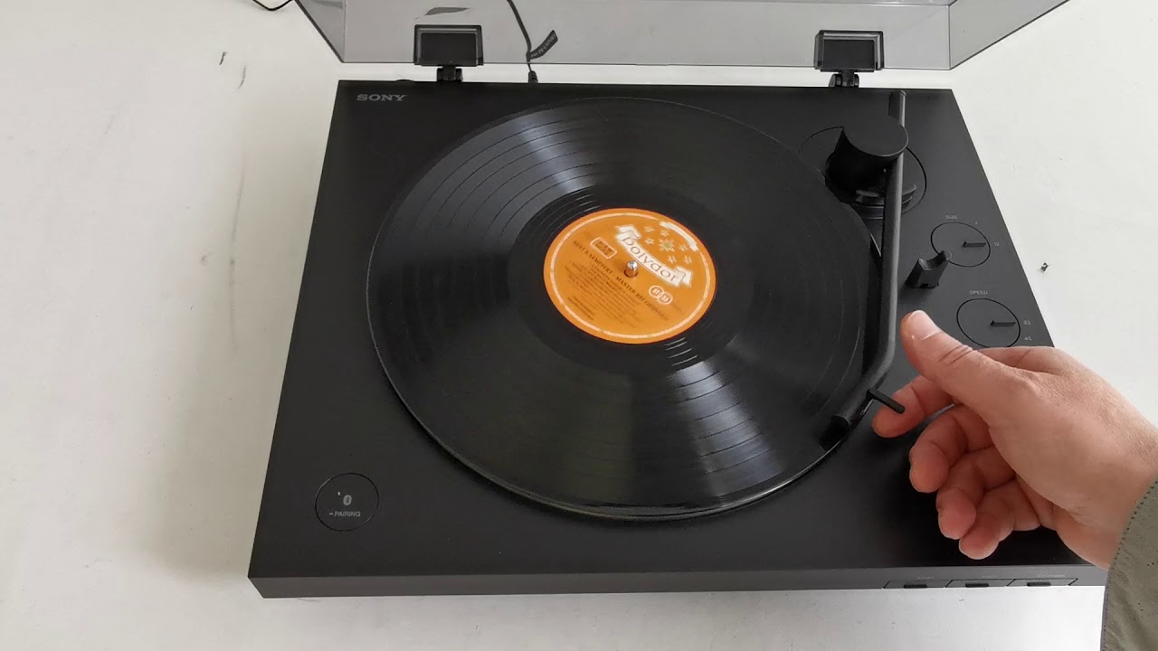 Sony PS-LX310BT hands on | streaming to JBL Flip 5 - YouTube