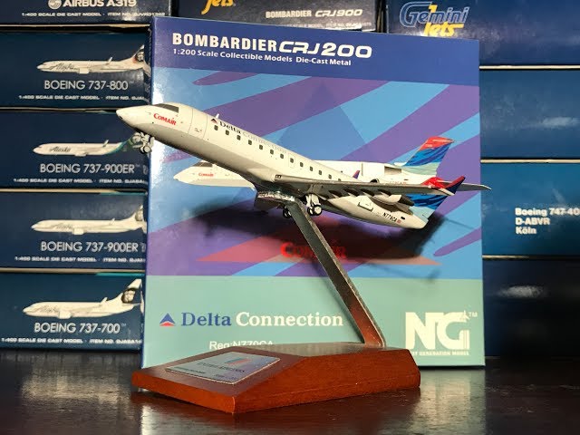 NG Models 1:200 Delta Comair CRJ-200 Unboxing & Review - YouTube