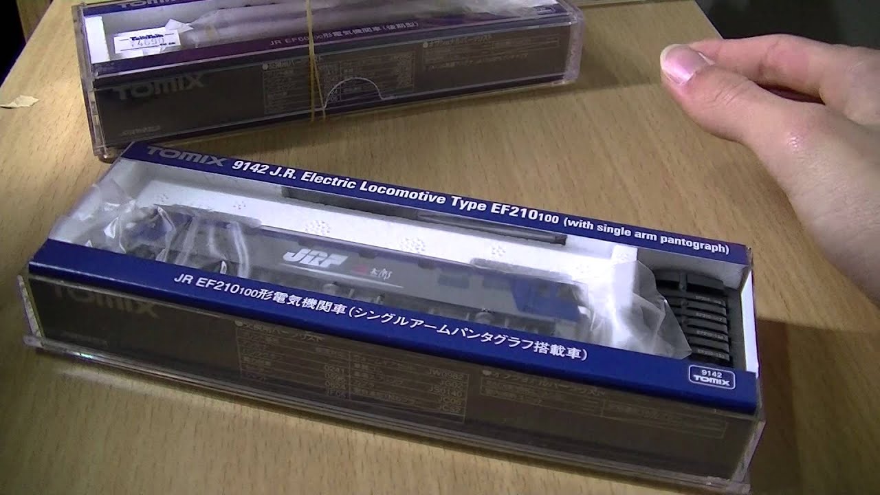 TOMIX Nゲージ EF210 100番台 シングルアームパンタグラフ搭載車 開封