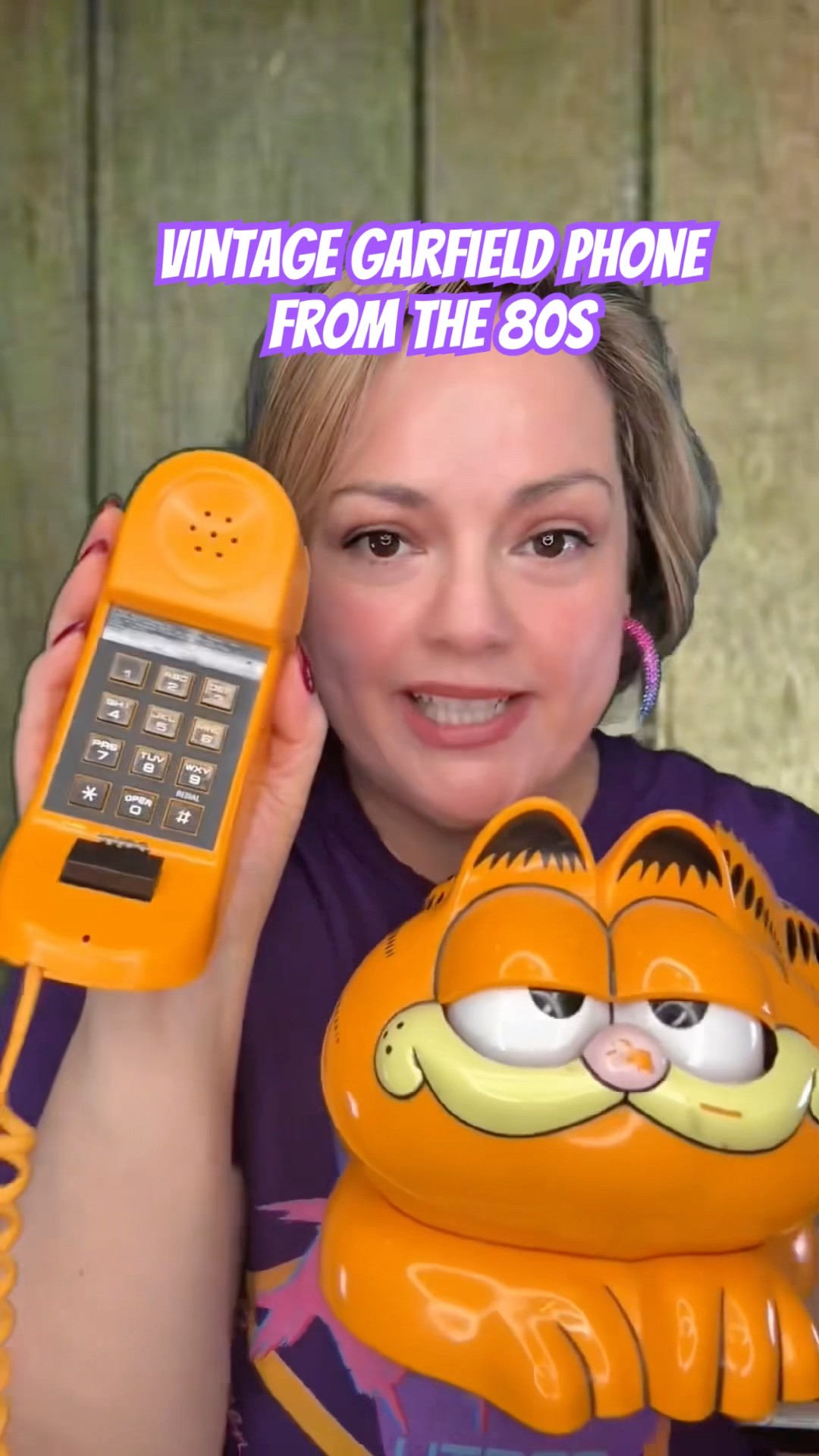 Vintage Garfield phone from the 80s is iconic. #80snostalgia