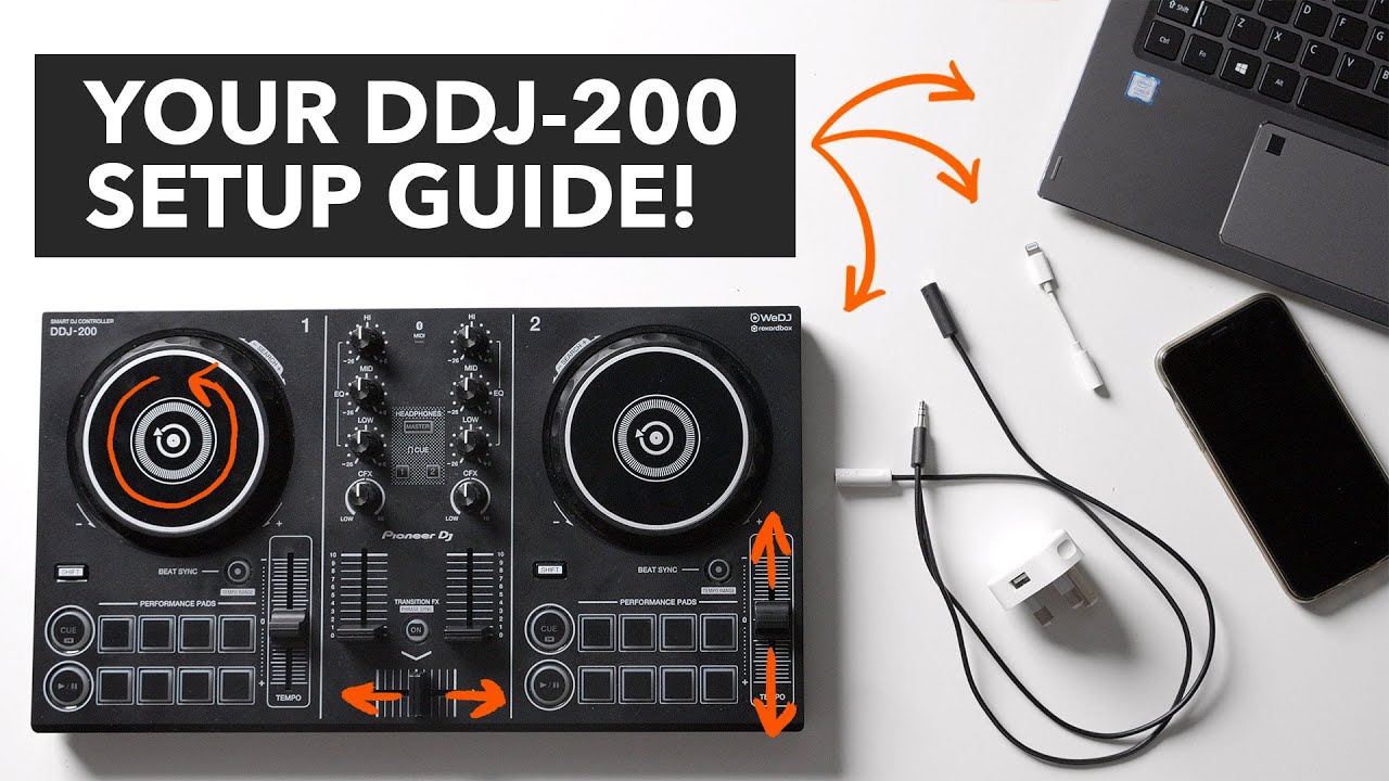 Getting started with the Pioneer DJ DDJ 200 - Beginners Set Up