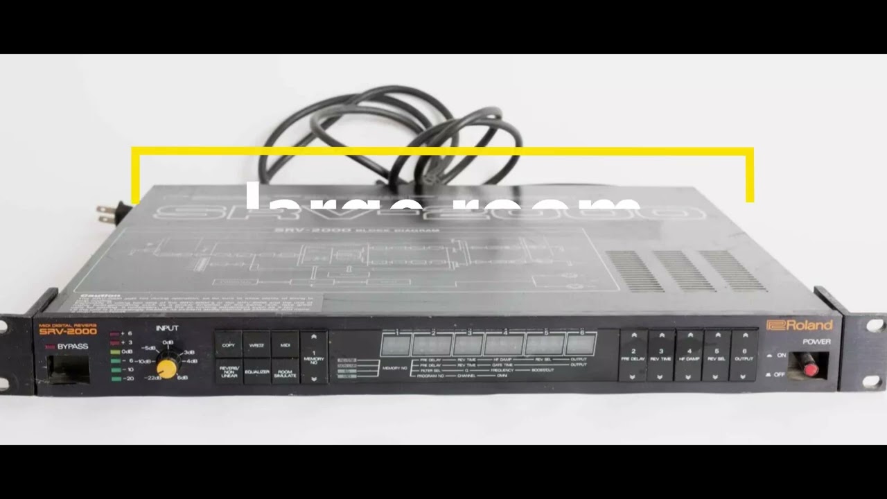 Roland SRV 2000 reverb demo - YouTube