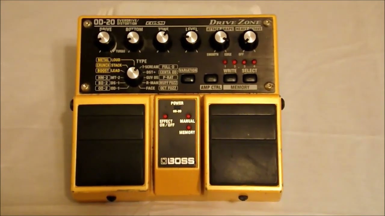 BOSS OD-20 DRIVE ZONE 歪み全般をカバー 動作確認済み BOSS OD-20