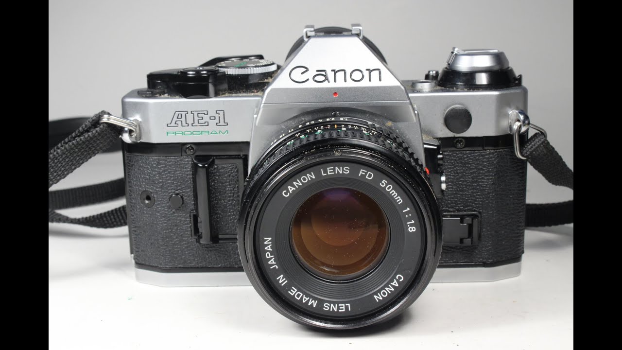 Canon AE-1 Program 35mm Film SLR Camera with 50mm Lens - YouTube