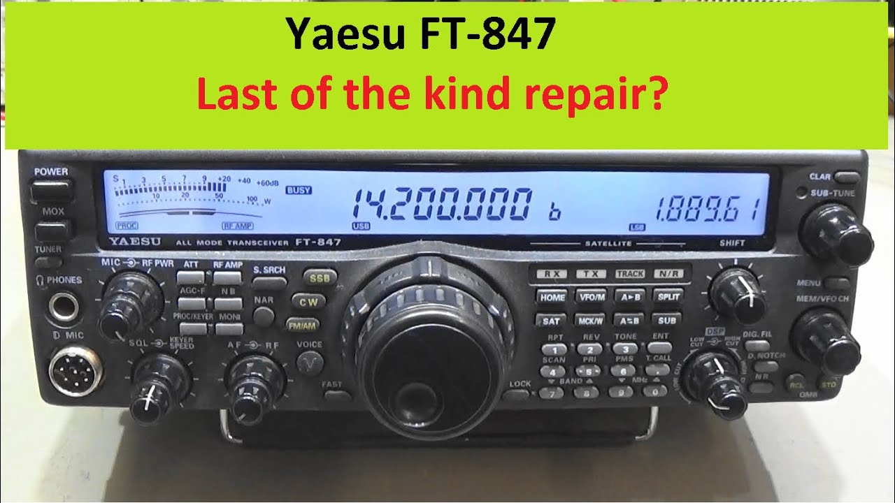 253 Yaesu FT-847: Last of the kind repair?? - YouTube