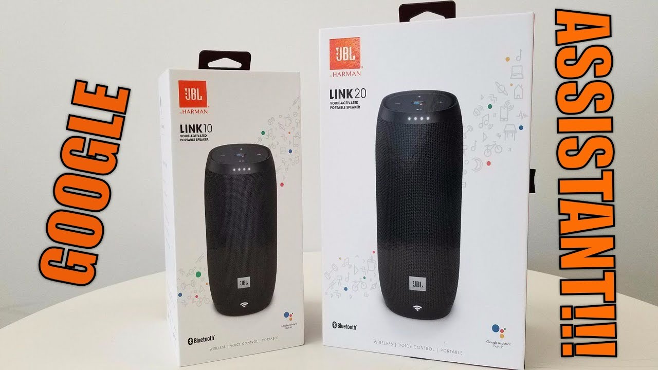 Unboxing and setup of the JBL Link 10 and 20 Google Assistant