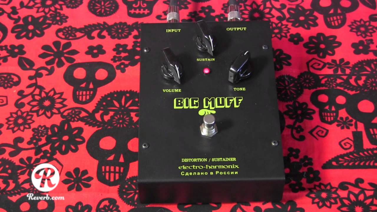 Electro Harmonix Black Russian Big Muff Pi fuzz pedal demo with