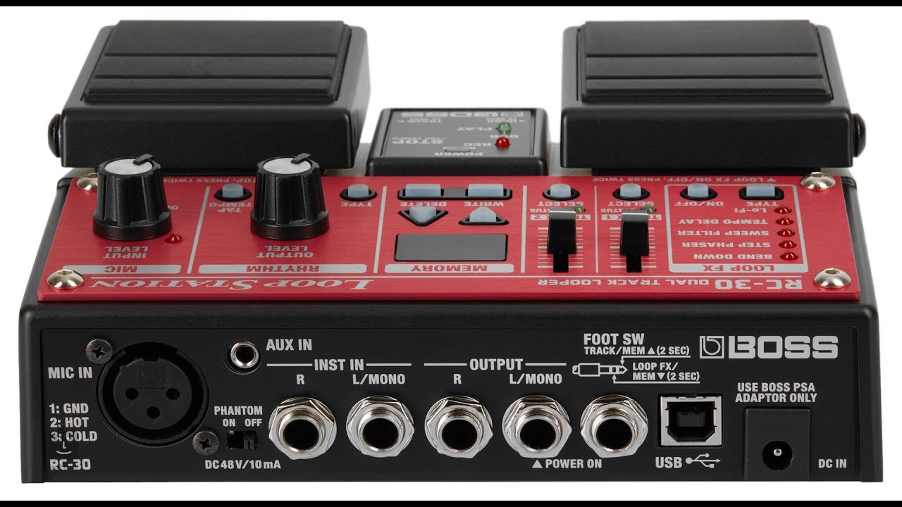 Boss RC-30 Loop Station | (loop pedal Unboxing and Demo Video #1