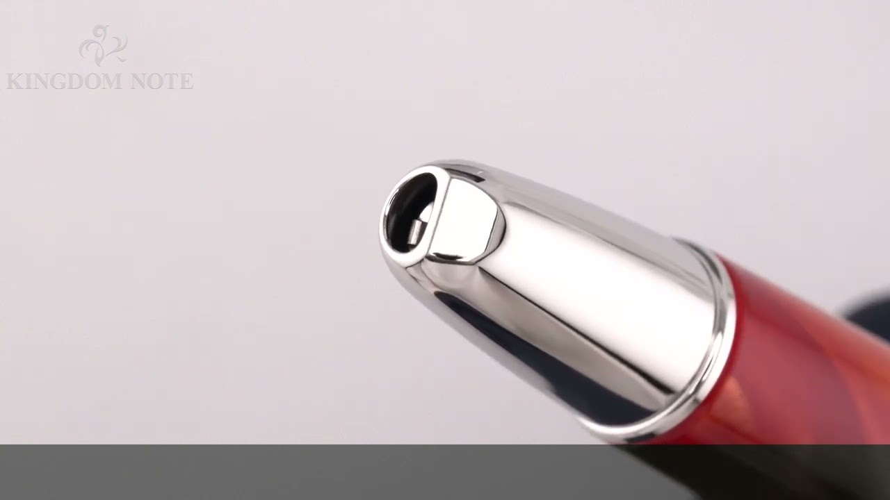 PILOT パイロット 万年筆 キャップレスSE マーブルオレンジ 細字 - YouTube