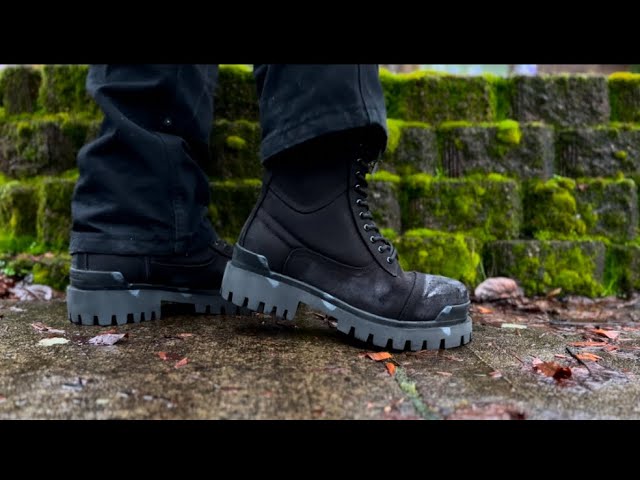 Balenciaga Distressed Combat Strike Boots “Black” - On Foot Review