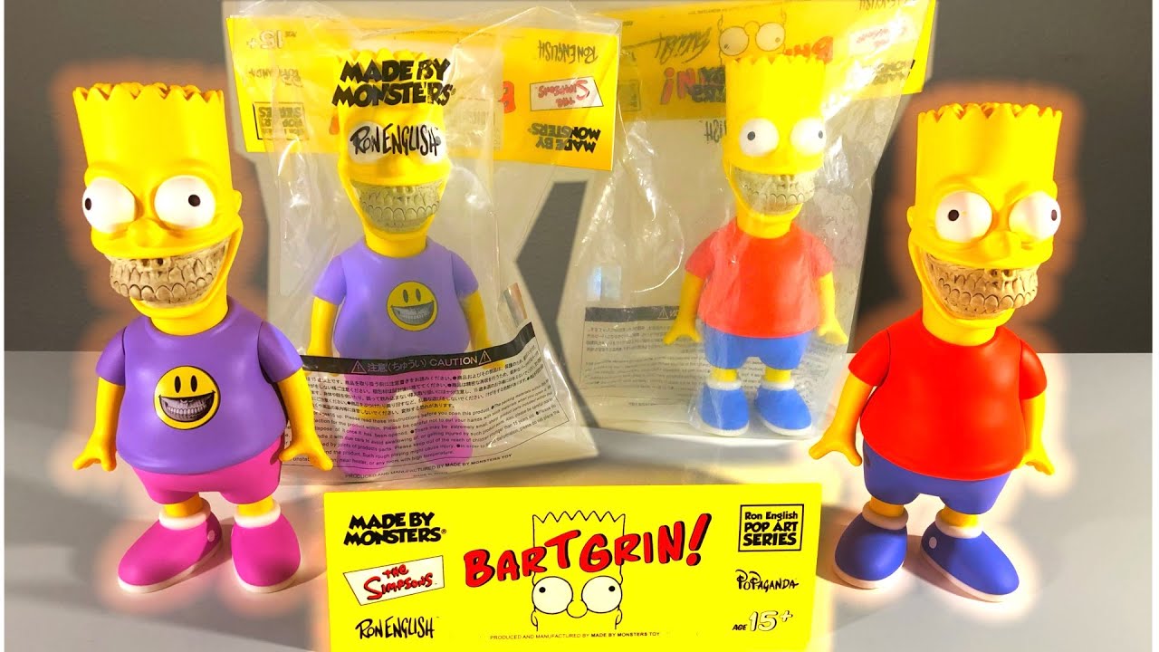 ロンイングリッシュ シンプソンズ バート フィギュア BART GRIN ロン