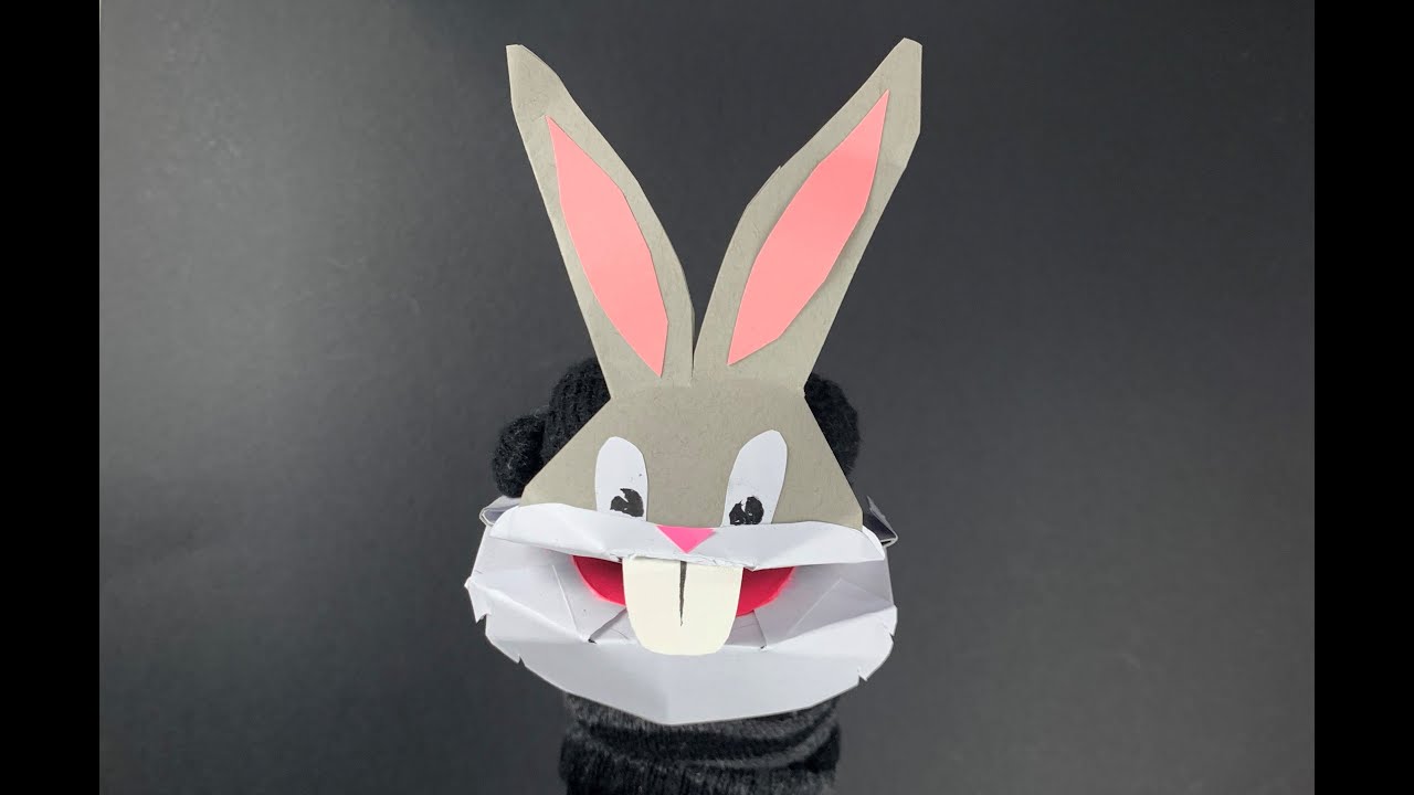Make a Funny Bunny Puppet from Paper! - YouTube