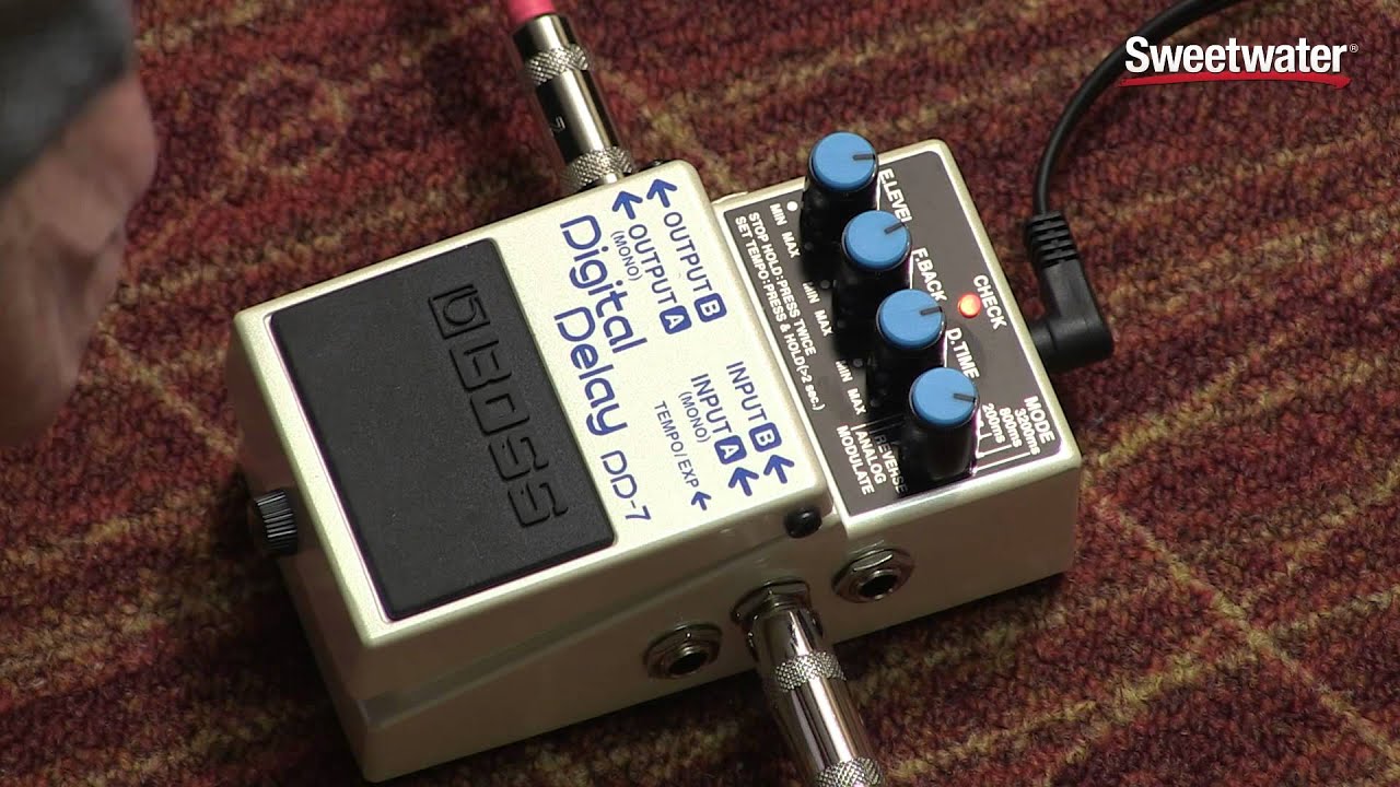 BOSS DD-7 Digital Delay Pedal Review - Sweetwater Sound - YouTube