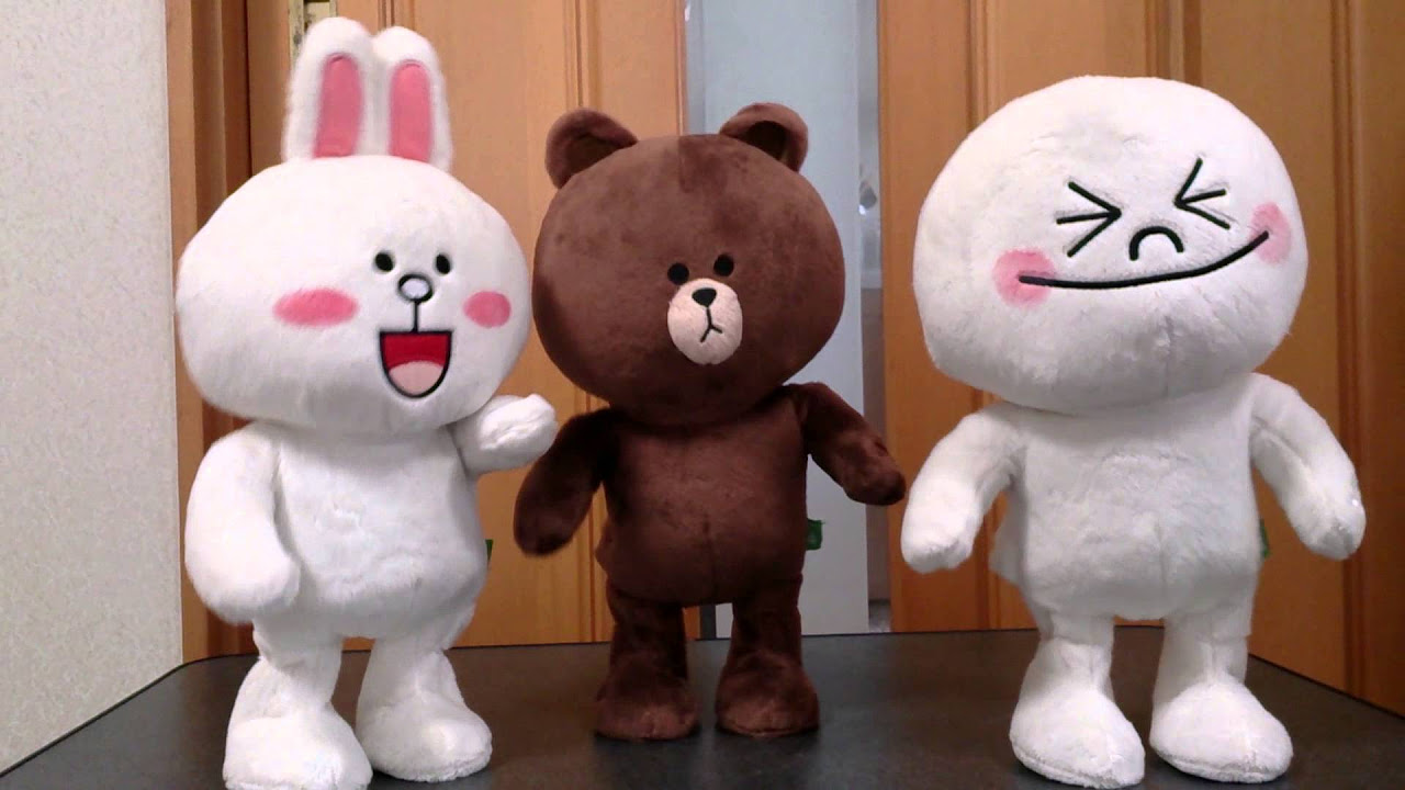LINEｷｬﾗｸﾀｰ ノリノリコニー、ブラウン、ムーン - YouTube