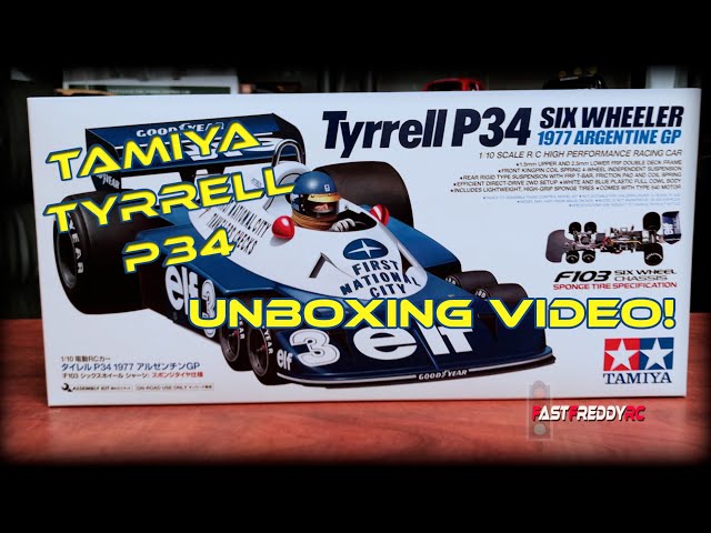 Unboxing the NEW 1/10 scale Tamiya Tyrrell P34 Six Wheeler Limited