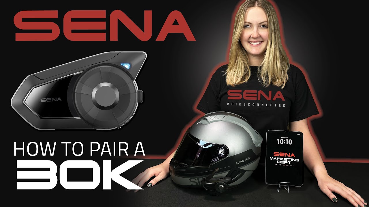 Sena 30K Motorcycle Bluetooth Communication System with Mesh