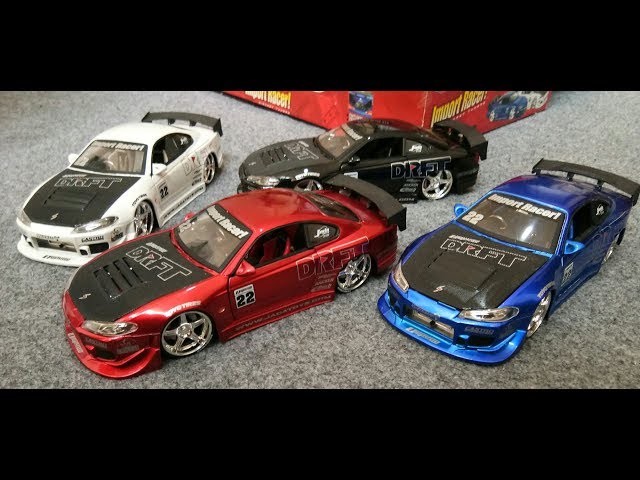 Unboxing Jada Toys Nissan Silvia S15 DRFT Scale 1:24, Giftpack