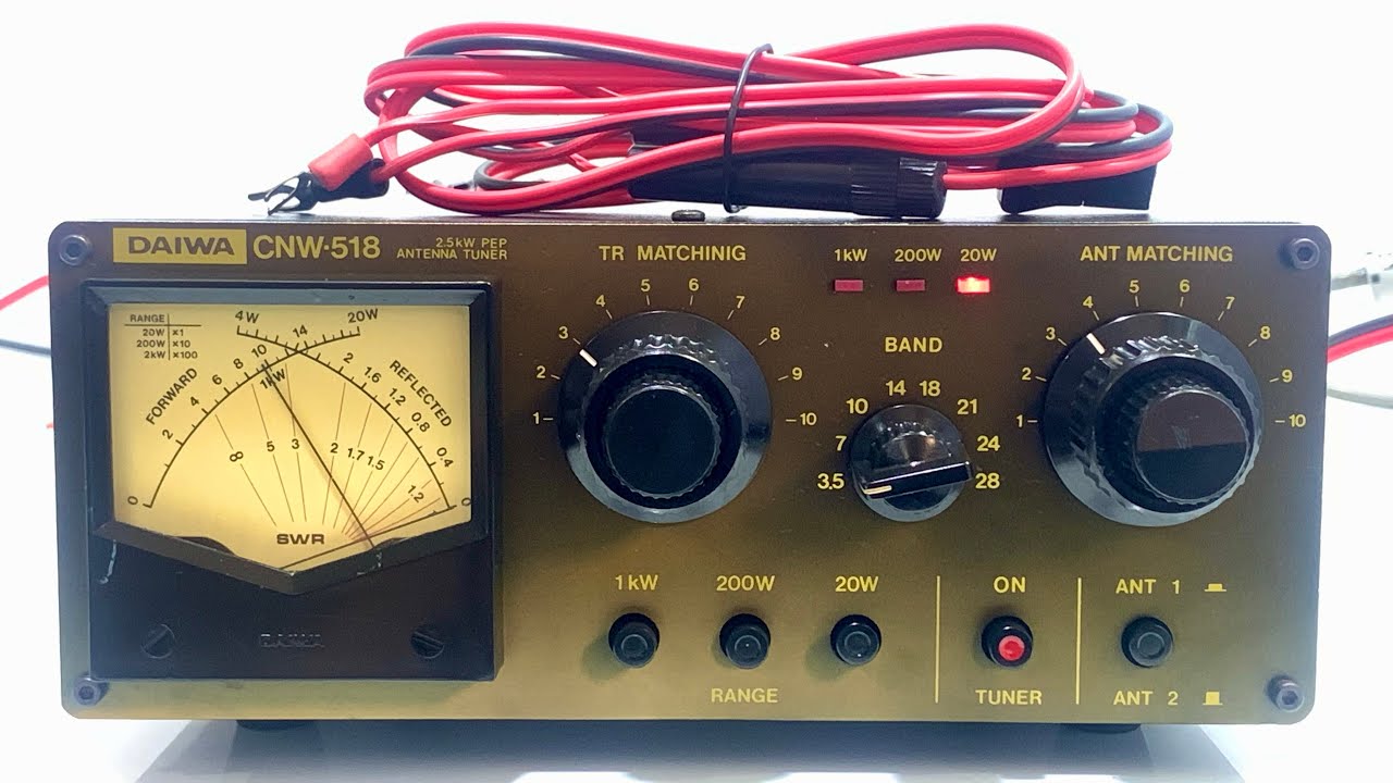 💫Daiwa CNW-518 HF Tuner 2.5KW💫 - YouTube