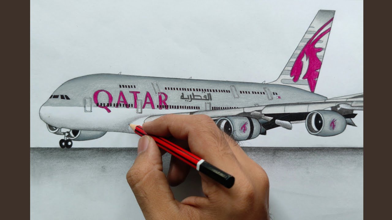 ☆Qatar Airways A380-800 ノーマル塗装 ☆Qatar Airways A380-800