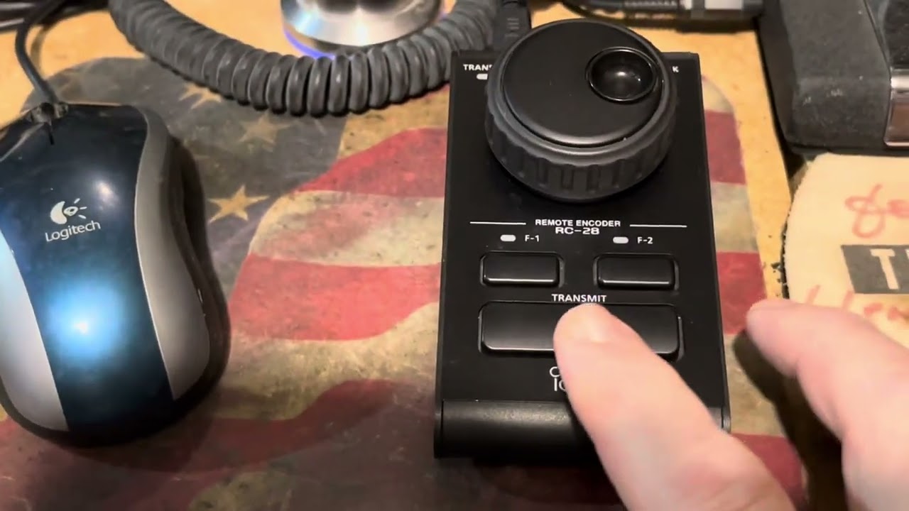 Icom RC-28 Remote Encoder Unboxing and quick basic test on 7850LE