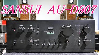 AU-D907 DCプリメインアンプ ♥正面操作パネル類は結構きれい♥ AU