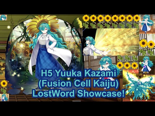 Touhou LostWord JP - H5 Yuuka Kazami (Fusion Cell Kaiju) Showcase