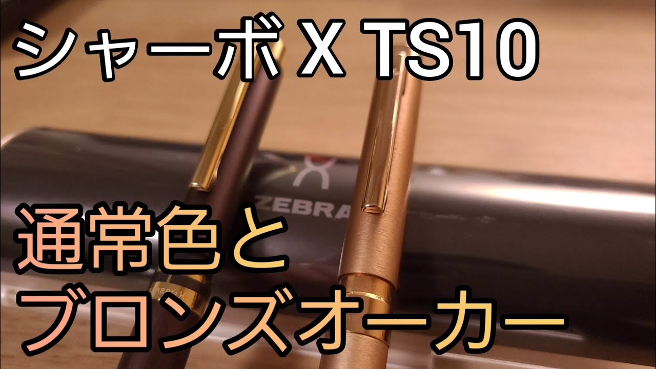 シャーペンは外した方がいい シャーボX TS10の通常色とブロンズ