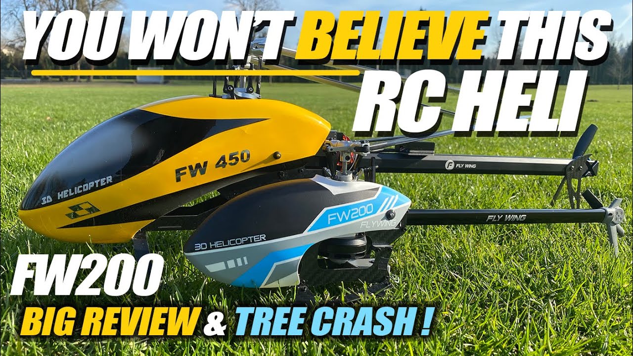 FIRST LOOK! - FLY WING FW200 GPS Smart RC Helicopter - World's